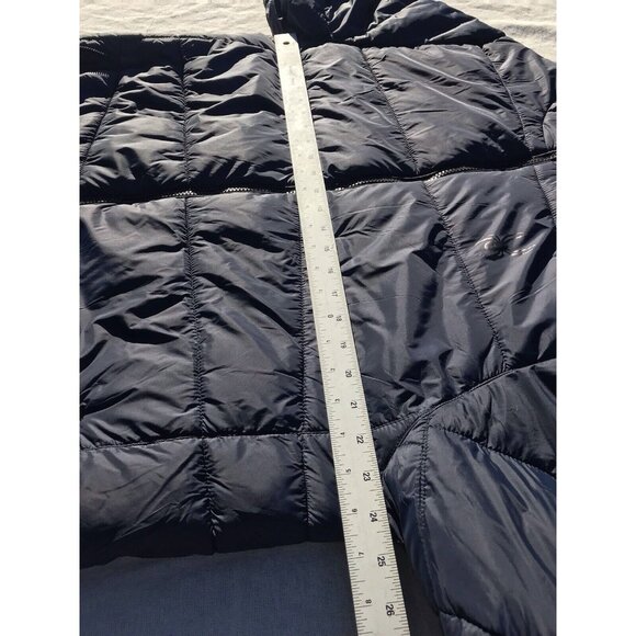 Spyder Men's Nexus Puffer Quilted Down Jacket Coat Navy Blue Black XL L - Picture 12 of 16